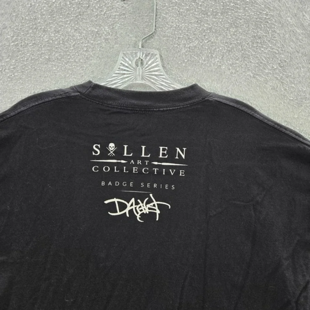 Sullen Men Shirt XL Black Dominick‎ Taylor Badge Series Arrow to the Heart Art